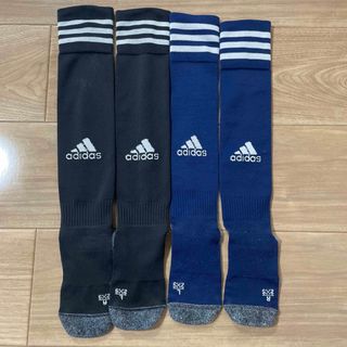 アディダス(adidas)の19-21cm   サッカー　ジュニアソックス　2足セット(靴下/タイツ)