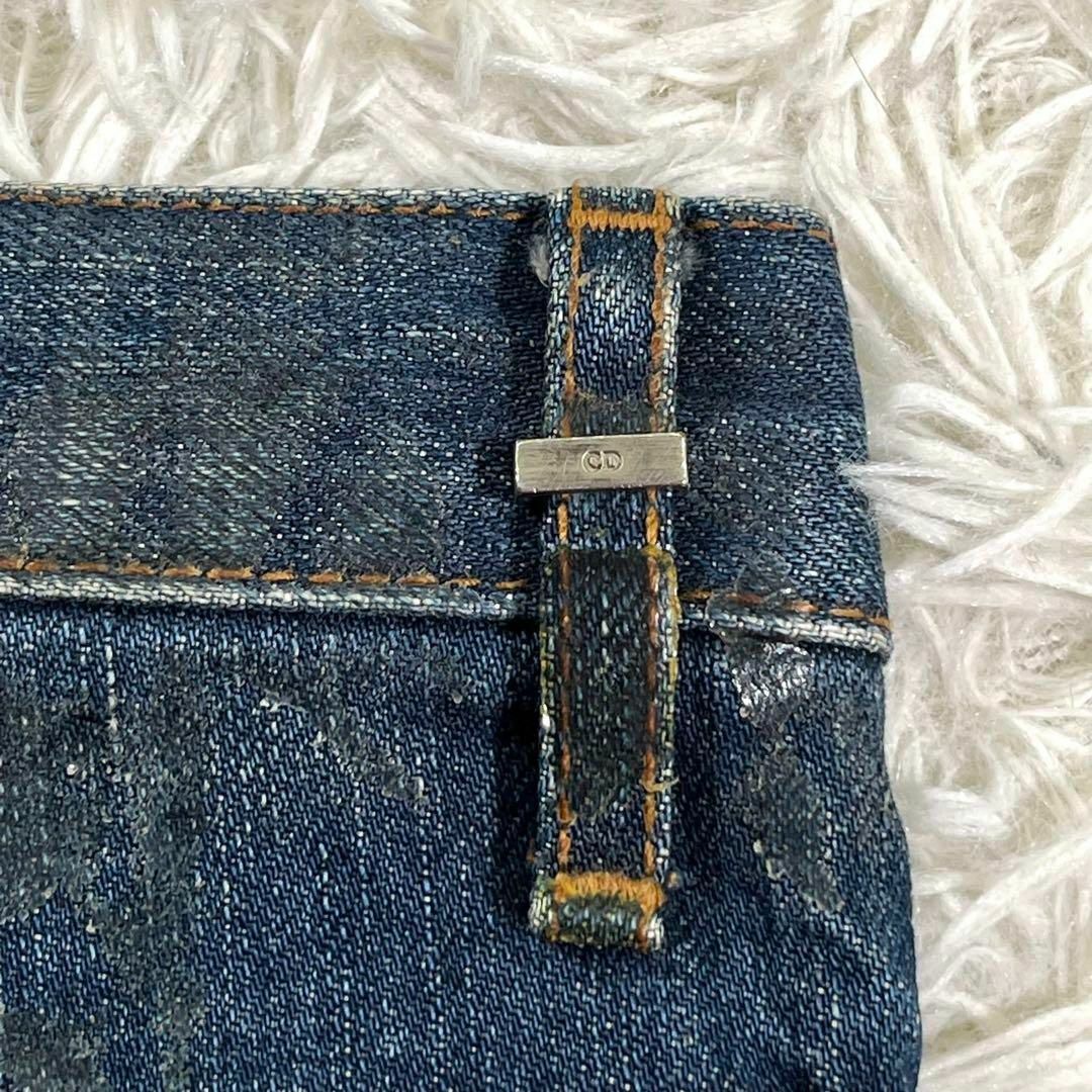 【美品】DIOR HOMME 06AWエディ期 ラスターコーティング 爪痕デニム