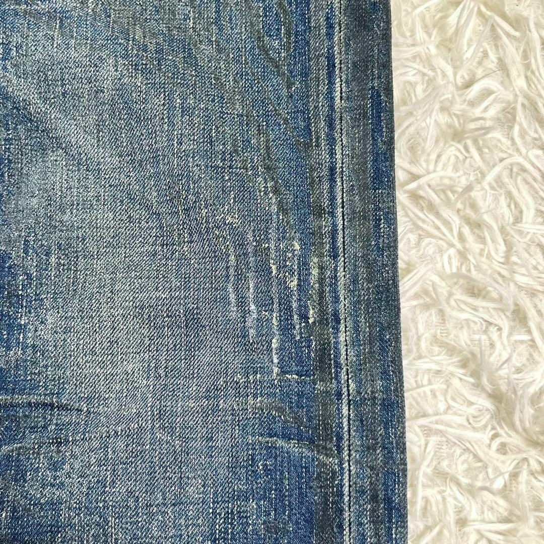 【美品】DIOR HOMME 06AWエディ期 ラスターコーティング 爪痕デニム