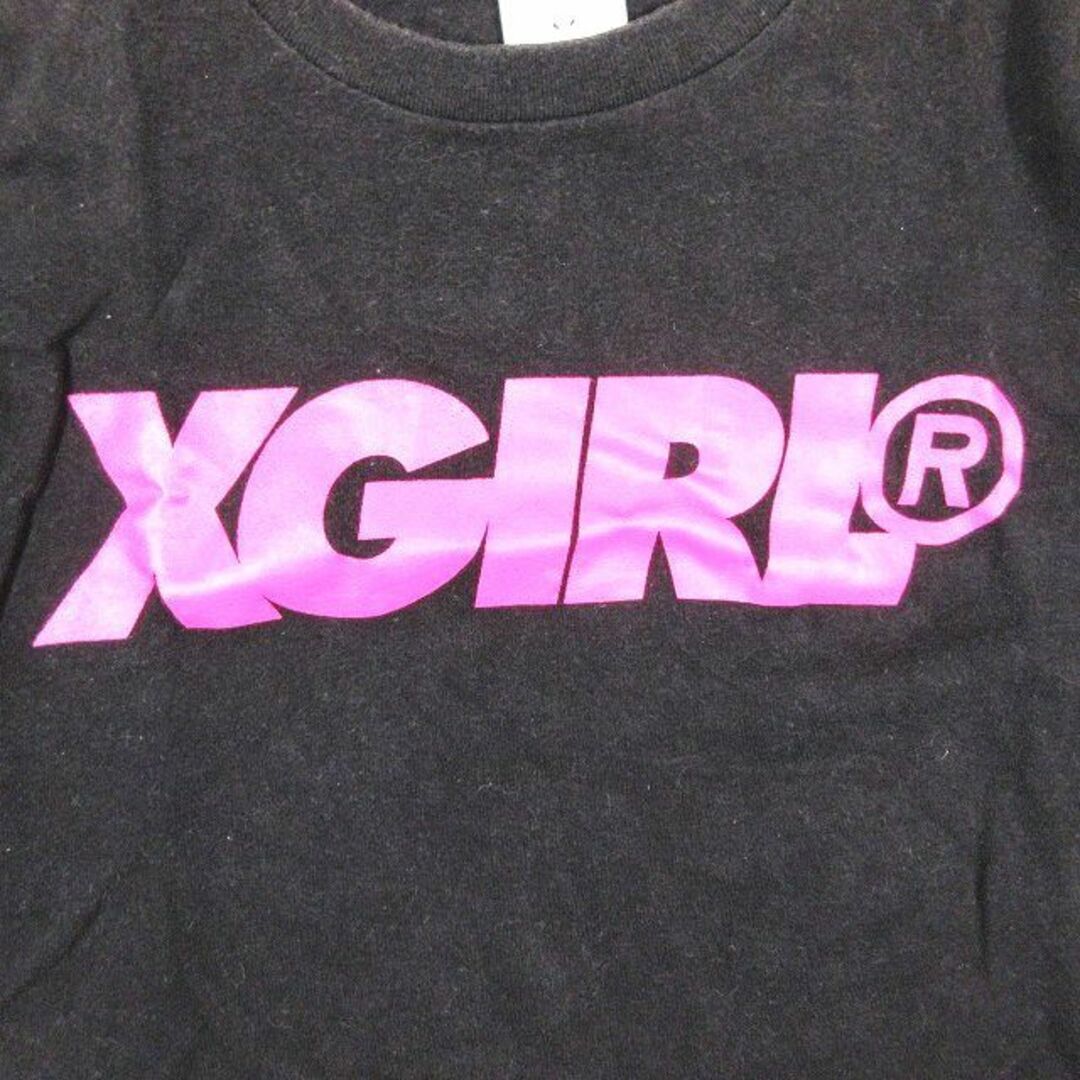 X-girl(エックスガール)のエックスガール x-girl Tシャツ カットソー ロゴ プリント クルーネック レディースのトップス(Tシャツ(半袖/袖なし))の商品写真