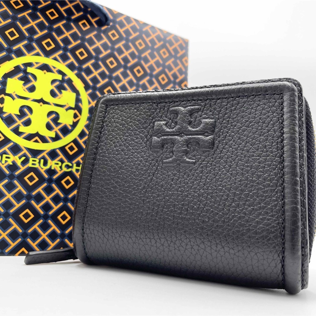 TORY BURCH　二つ折り財布　黒