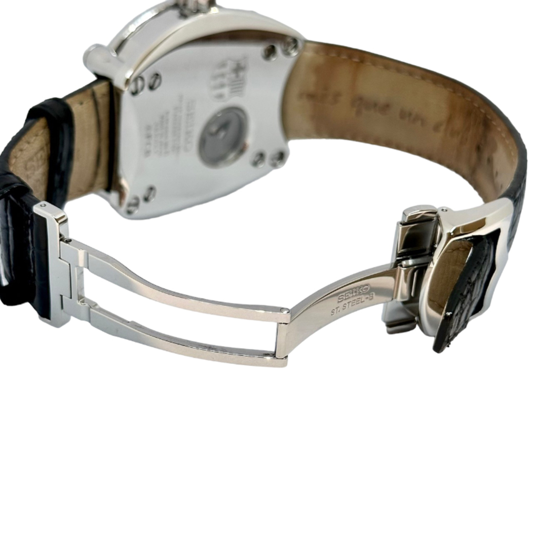 セイコー SEIKO ガランテ FCバルセロナ限定  SBLL021 SS/レザー 自動巻き メンズ 腕時計
