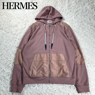 【極美品】HERMES エルメス　22ss ヴォワルH ナイロン切り替えパーカー