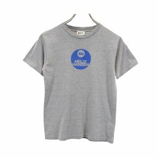 ヘリーハンセン(HELLY HANSEN)のヘリーハンセン プリント 半袖 Tシャツ 150 グレー HELLY HANSEN ロゴ キッズ 【中古】  【230801】 メール便可(Tシャツ/カットソー)