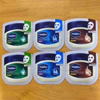 ヴァセリン(Vaseline)の『6枚セット』ヴァセリン シートマスク フェイスマスク　保湿パック(パック/フェイスマスク)