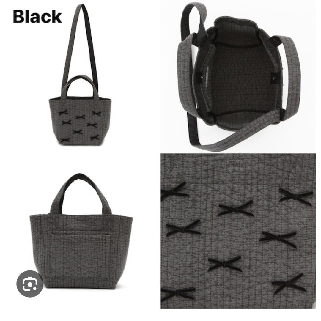 GYPSOPHILA - gypsohila town bag(S)黒 リボンバッグの通販 by