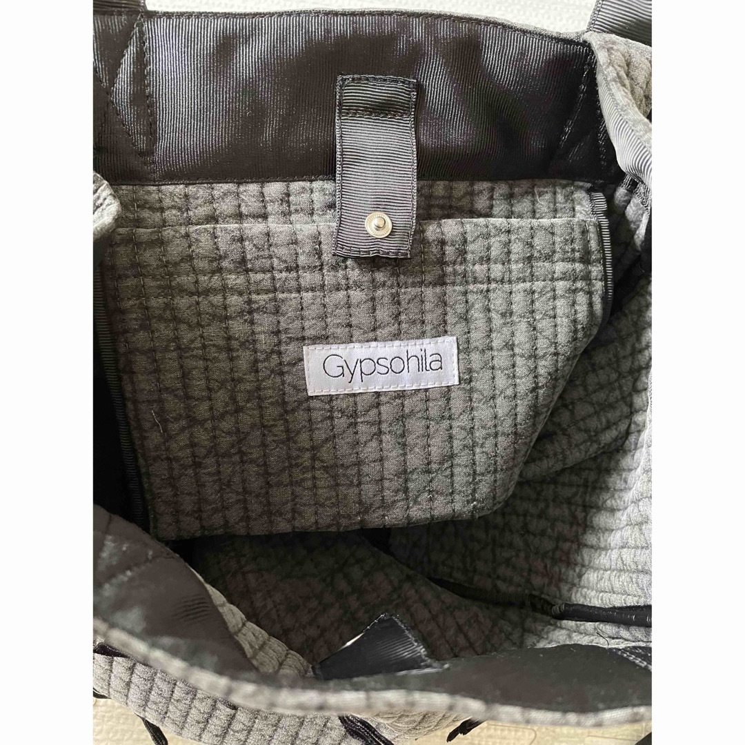 GYPSOPHILA - gypsohila town bag(S)黒 リボンバッグの通販 by