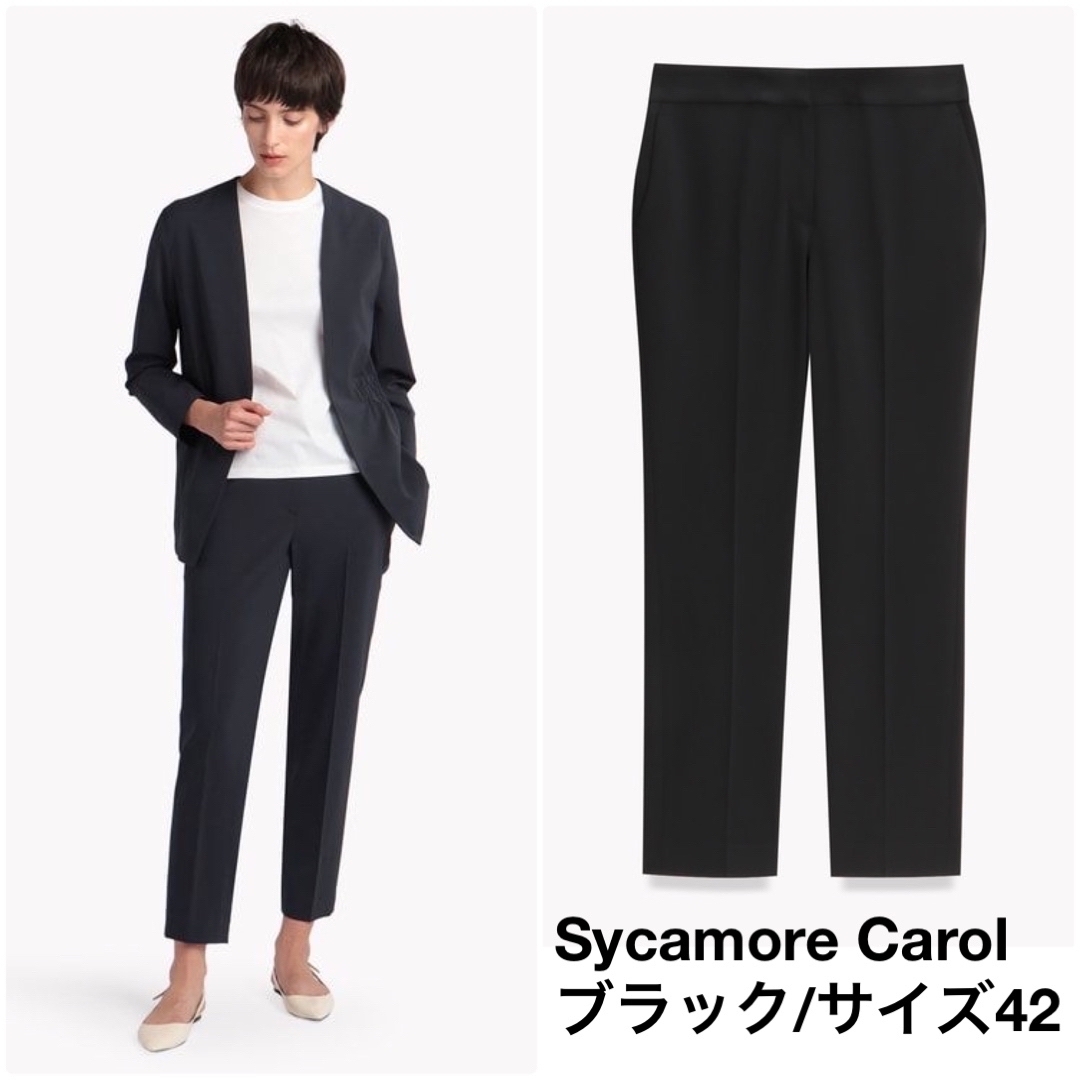 theory luxe Sycamore Carol テーパードパンツ 黒42 - クロップドパンツ