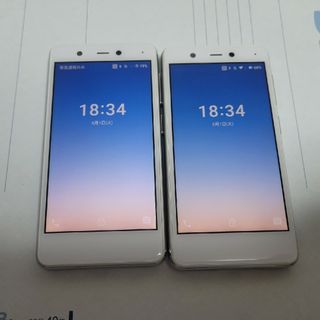 ラクテン(Rakuten)の②楽天ミニ　白2台(スマートフォン本体)