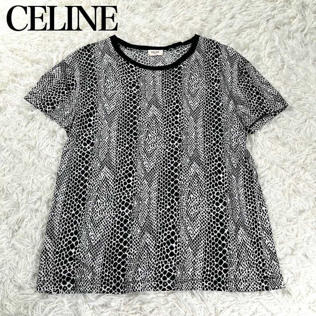 【極美品】CELINE セリーヌ　エディスリマン　19AW パイソン柄Tシャツ