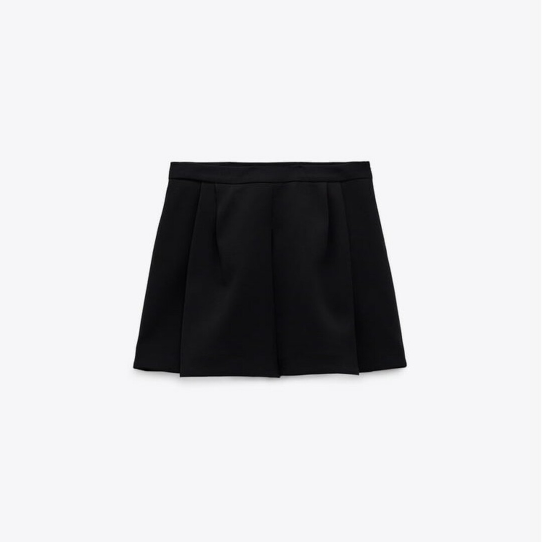 ZARA(ザラ)のZARA　プリーツパンツスカート　Mサイズ　ブラック レディースのスカート(ミニスカート)の商品写真