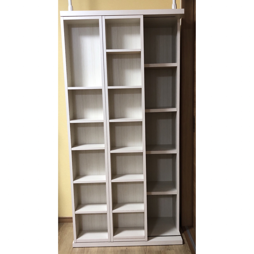 人気商品を激安通販 ニトリ Wスライド本棚(M BS003 WW) 本棚