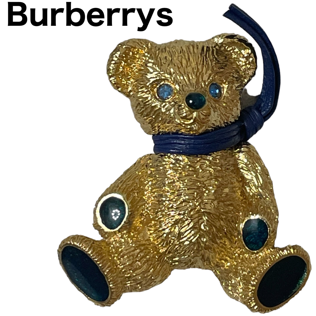 良品　Burberrys ブローチ　クマ　ベア　マフラー　ゴールド | フリマアプリ ラクマ