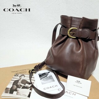 COACH - 【良品】オールドコーチ 巾着 ショルダーバッグ ベルテッド ...