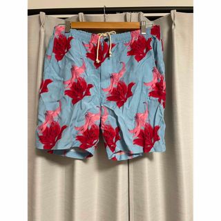 ワコマリア(WACKO MARIA)のHAWAIIAN PANTS ショートパンツ(花柄ハワイアンパンツ）　百合(ショートパンツ)