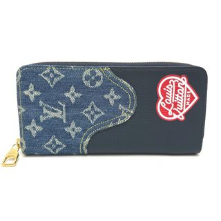 ルイヴィトン(LOUIS VUITTON)のルイヴィトン LOUIS VUITTON ジッピーウォレット ヴェルティカル M81107 モノグラムデニム NIGO 長財布 モノグラムデニム ネイビー(長財布)