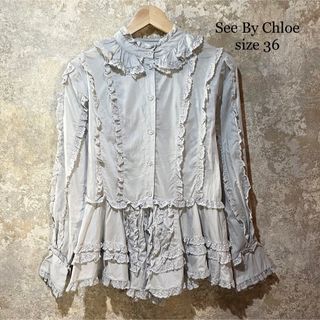 シーバイクロエ(SEE BY CHLOE)のSee By Chloe シーバイクロエ フリルレースシャツ(シャツ/ブラウス(長袖/七分))