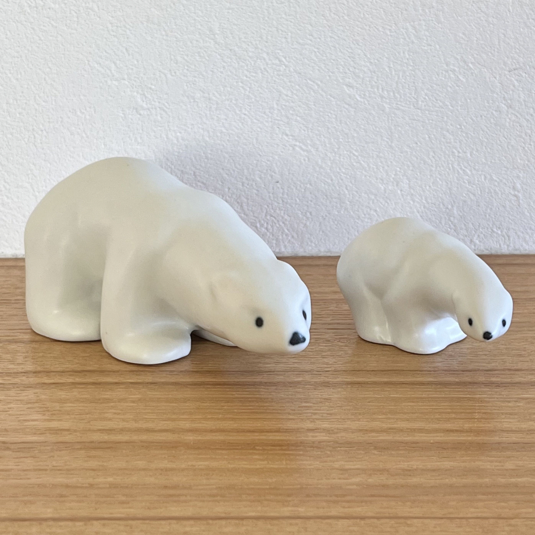 ARABIA - 【希少品】ARABIA しろくまの置物(Mother) ポーラー ARABIA - 【希少品】ARABIA しろくまの置物(Mother) ポーラー