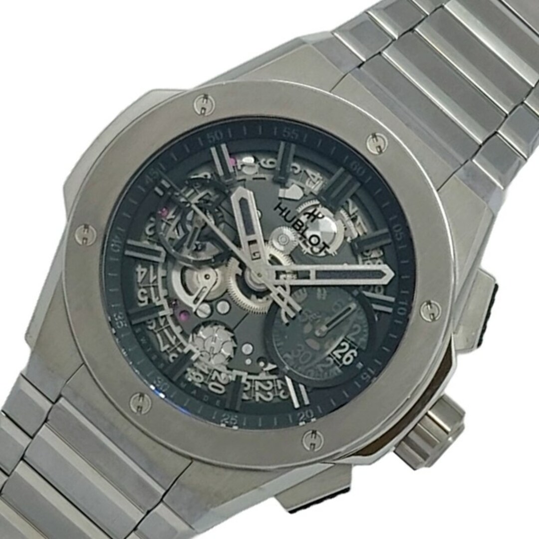 HUBLOT(ウブロ)の　ウブロ HUBLOT ビッグバン インテグレーテッド チタニウム ブラック YOSHIDAスペシャルモデル 451.NX.1140.NX チタン 自動巻き メンズ 腕時計 メンズの時計(その他)の商品写真