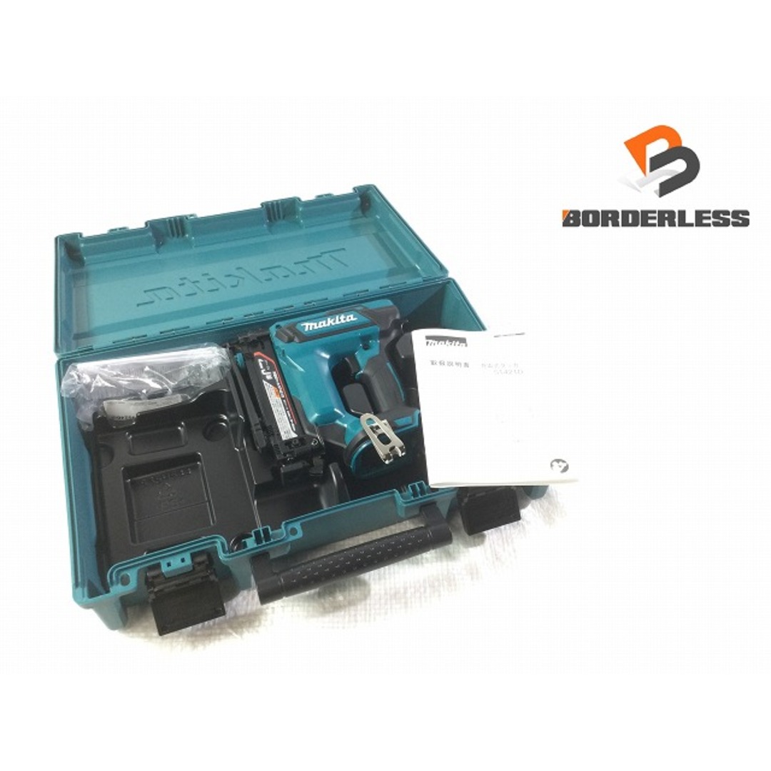 ☆未使用品☆makita マキタ 18V 充電式タッカー ST421DZK 本体+ケース付 ステープル幅4mm 長さ25mm コードレス 76374