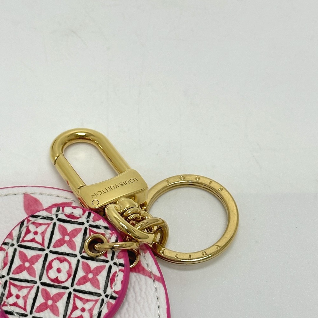 未使用 展示品 ルイ ヴィトン LOUIS VUITTON ナノグラム ファミリー バッグチャーム ゴールド シルバー M01001 VLP 90205911