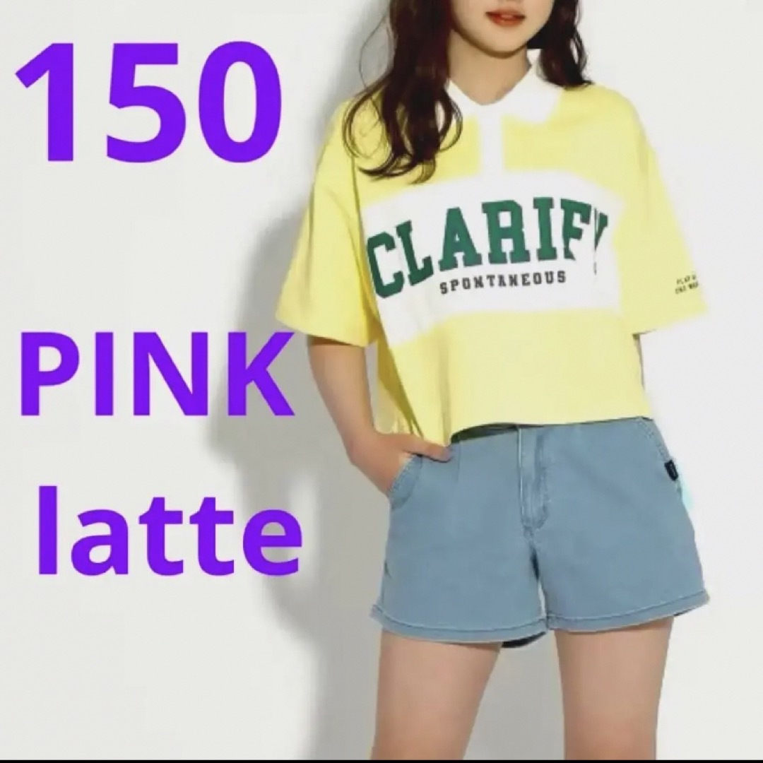 PINK-latte - 新品 ピンクラテ ラガーシャツ 半袖 ショート丈 トップス