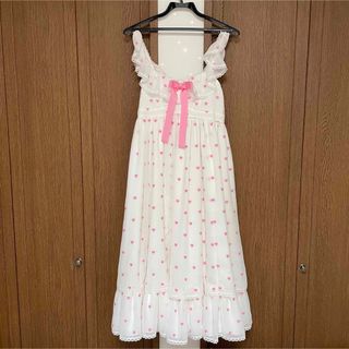 アンジェリックプリティー(Angelic Pretty)のpetit heart ジャンパースカート(ロングワンピース/マキシワンピース)