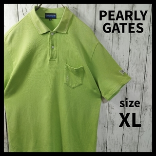 パーリーゲイツ(PEARLY GATES)の【PEARLY GATES】ニットポロシャツ　半袖　ポケット　刺繍ロゴ　ゴルフ(ポロシャツ)
