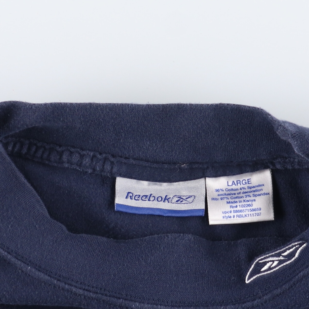 Reebok(リーボック)の古着 リーボック Reebok ハイネック ロングTシャツ ロンT メンズXL /eaa359435 メンズのトップス(Tシャツ/カットソー(半袖/袖なし))の商品写真