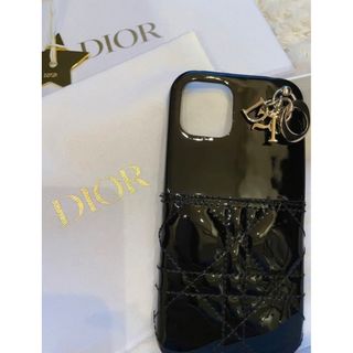 Christian Dior - ディオールiPhone12ケースブラックキルティング