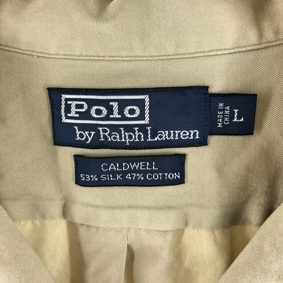 Ralph Lauren(ラルフローレン)の古着 90年代 ラルフローレン Ralph Lauren POLO by Ralph Lauren CALDWELL 半袖 ボックスシャツ メンズL ヴィンテージ /eaa358858 メンズのトップス(シャツ)の商品写真