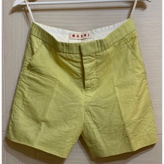 マルニ(Marni)のマルニ MARNI ショートパンツ コットンイエロー(ショートパンツ)