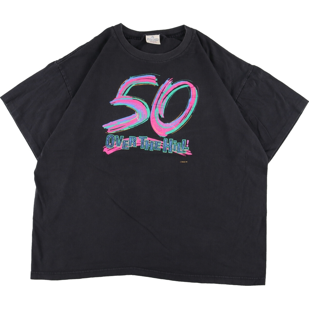 90年代 PYRAMID プリントTシャツ USA製 メンズXL ヴィンテージ /eaa359262