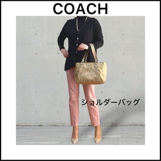 コーチ(COACH)の【HAHAHA3581様専用】軽い＆たっぷり収納の可愛いショルダーバッグ(ショルダーバッグ)