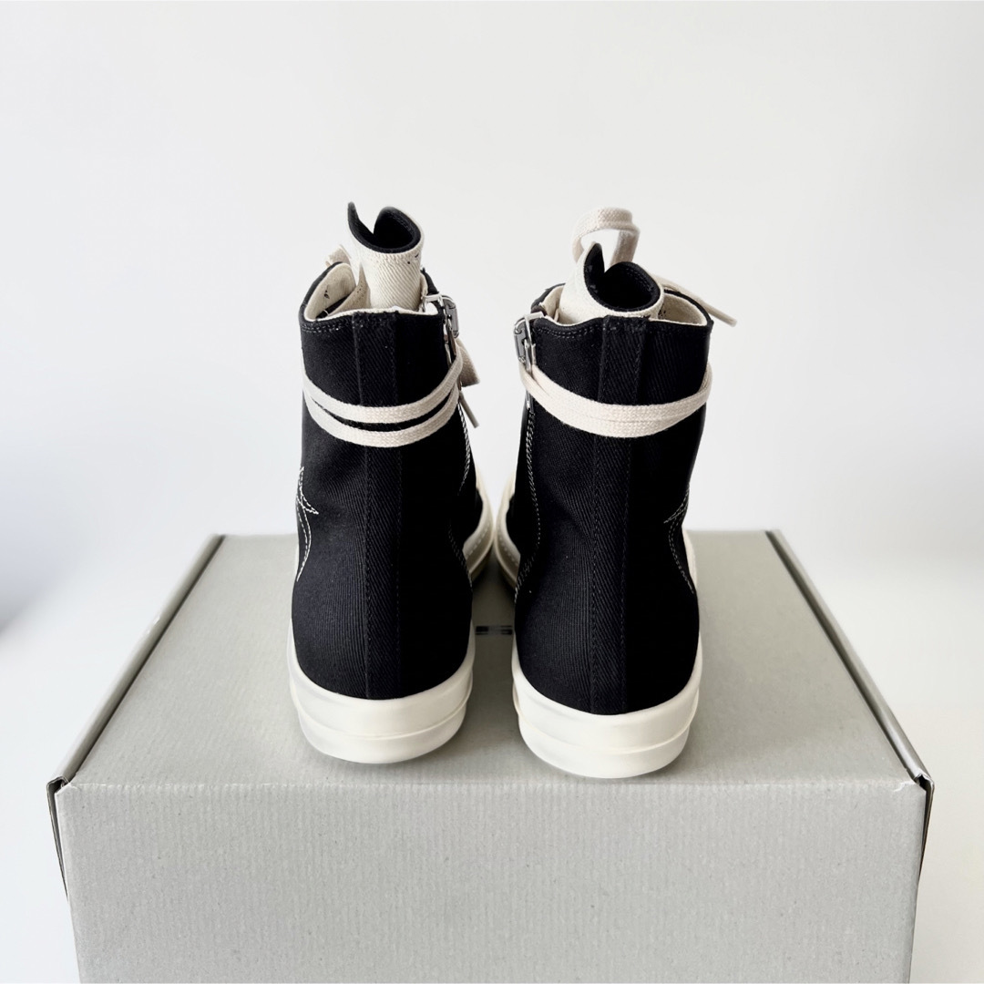 新品27cm RICK OWENS DRKSHDW ブラック 刺繍入りスニーカー