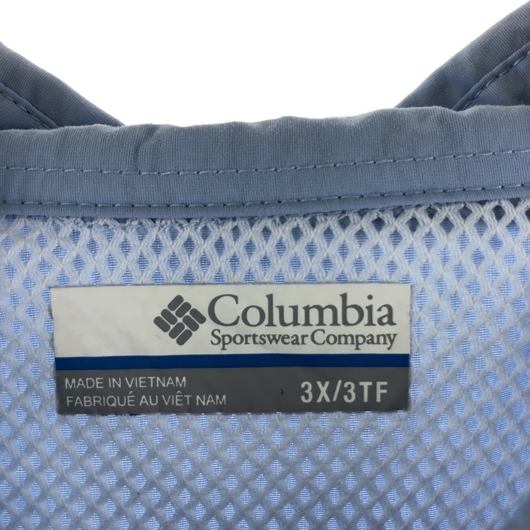 Columbia(コロンビア)の古着 ビックサイズ コロンビア Columbia PFG 半袖 ボタンダウン フィッシングシャツ メンズXXXL /eaa358092 メンズのトップス(シャツ)の商品写真