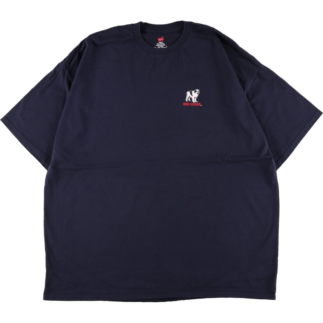 ビッグサイズ ヘインズ Hanes BIG DOGS バックプリント プリントTシャツ メンズXXXL /eaa358500