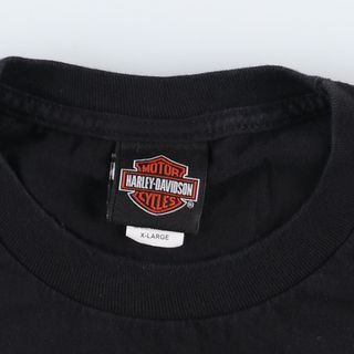 ハーレーダビッドソン(Harley Davidson)の古着 ハーレーダビッドソン Harley-Davidson モーターサイクル バイクTシャツ メンズXXL /eaa358661(Tシャツ/カットソー(半袖/袖なし))