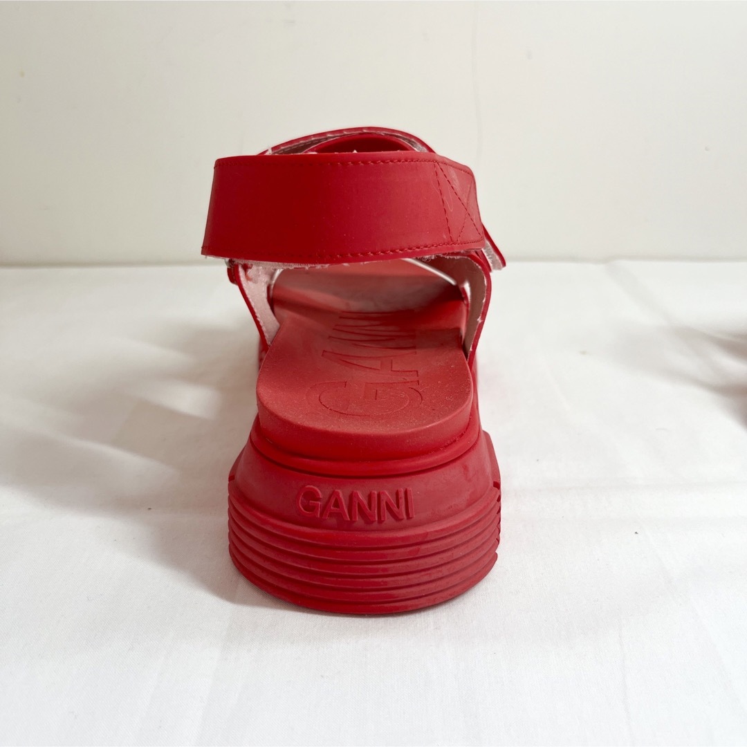 GANNI ガニー ラバーサンダル レッド 24cm | tradexautomotive.com
