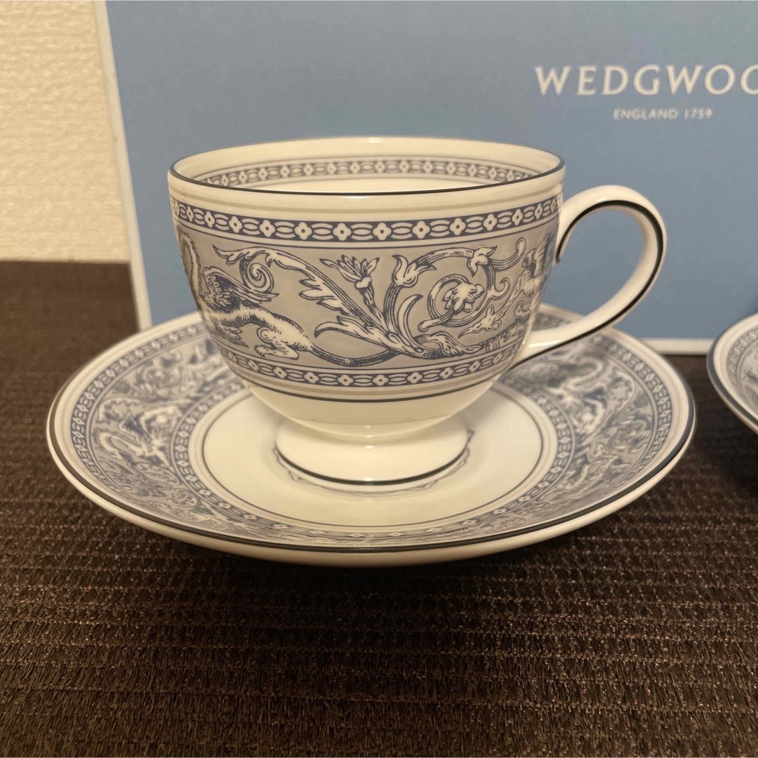 WEDGWOOD - ウェッジウッド フロレンティーン インディゴホワイト リー