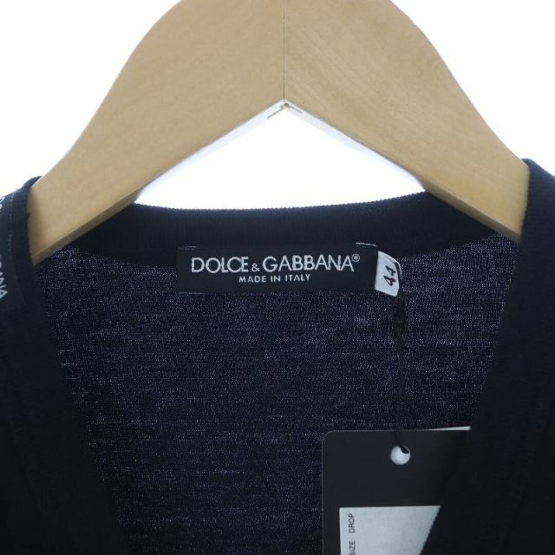 DOLCE&GABBANA(ドルチェアンドガッバーナ)のDOLCE&GABBANA Tシャツ カットソー Vネック 半袖 XS 黒 メンズのトップス(Tシャツ/カットソー(半袖/袖なし))の商品写真