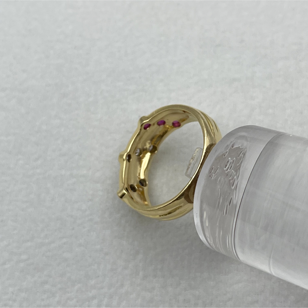 k18 0.3ct 0.1ct リング 6