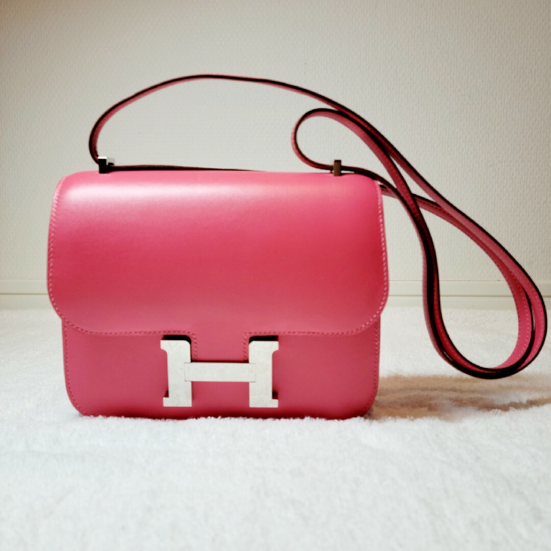 ショルダーバッグ❤️美品❤️【HERMES】ローズリップスティック★コンスタンスミニ