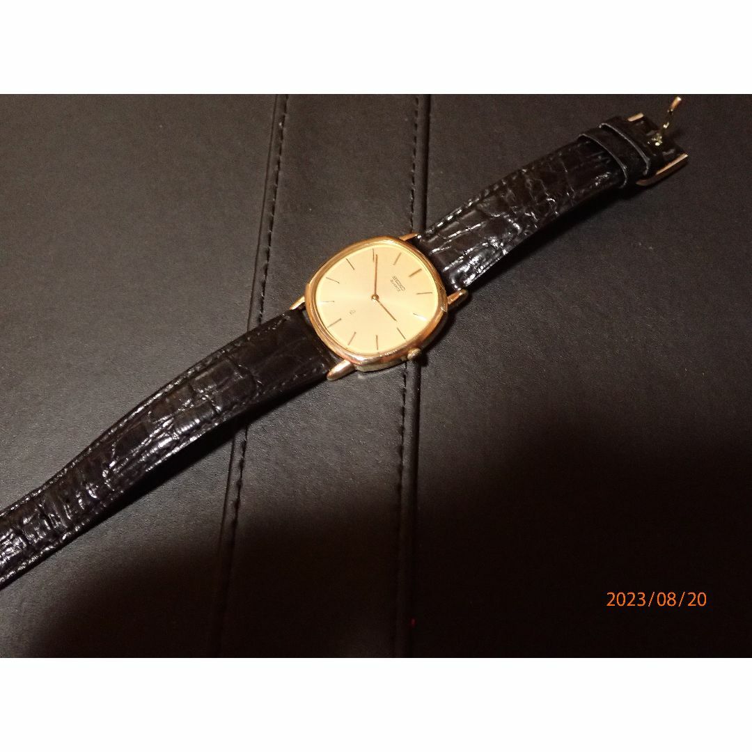 ３２ｍｍ高さいいね値下　稼働品　14K　SEIKO ビンテージ　5930-5280　点検済み