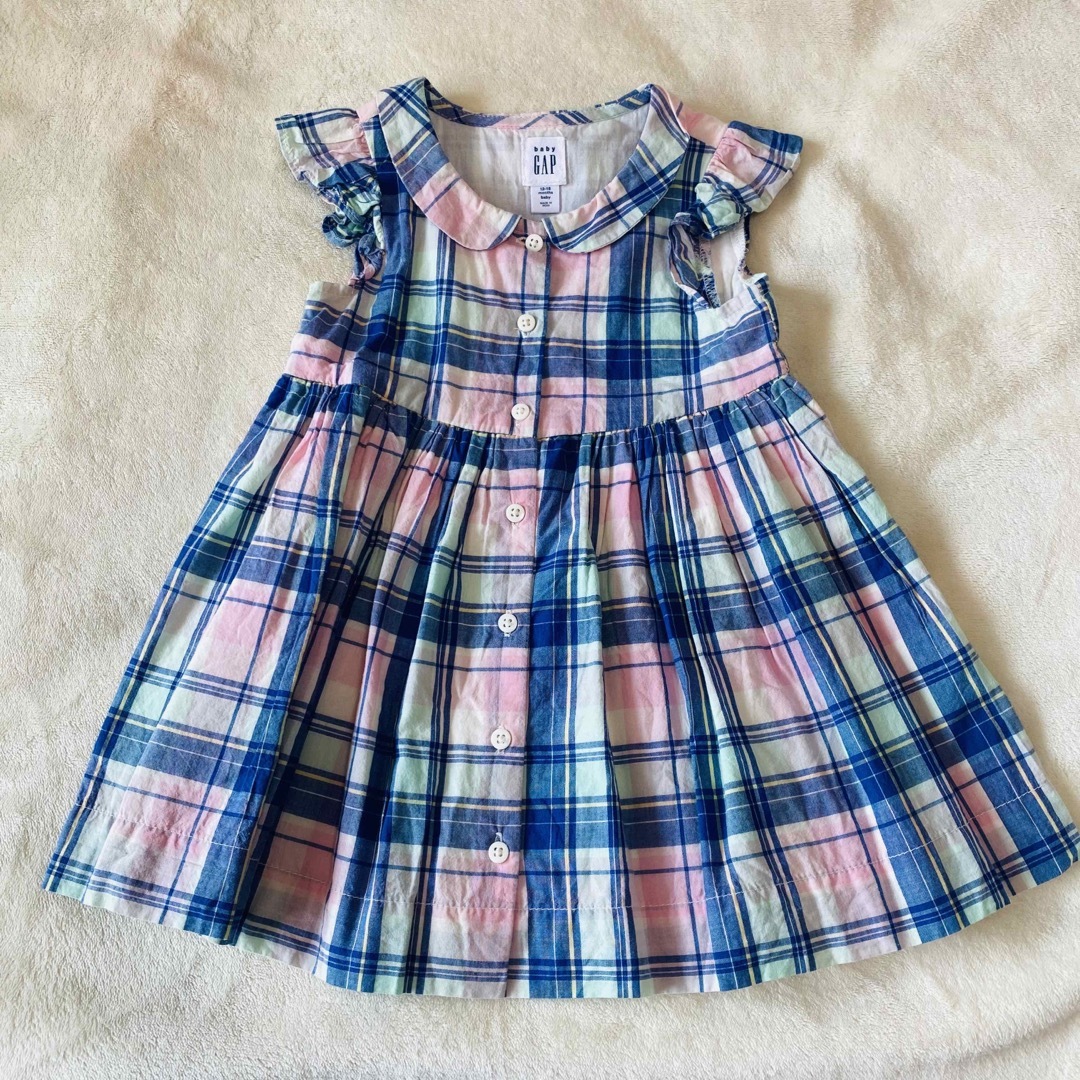 babyGAP(ベビーギャップ)の✳︎新品✳︎baby GAP ノースリーブワンピ　カーディガン　セット　80cm キッズ/ベビー/マタニティのベビー服(~85cm)(ワンピース)の商品写真