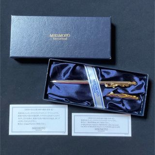 ミキモト(MIKIMOTO)のMIKIMOTO ミキモト パール付ボールペン&シャープ 箱付き 2本セット(ペン/マーカー)