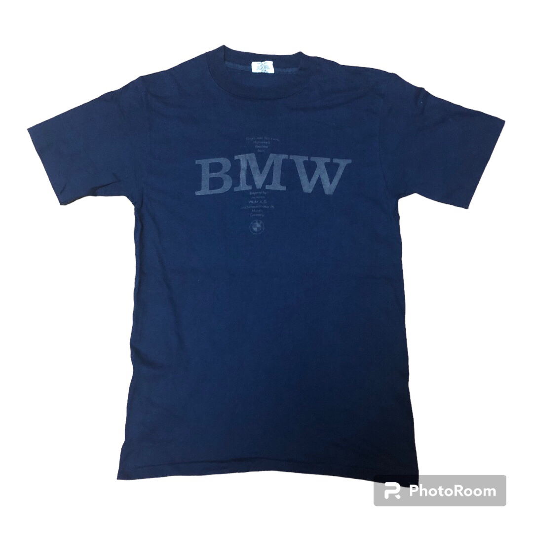 80s USA製 BMW ロゴ Tシャツ M HANES