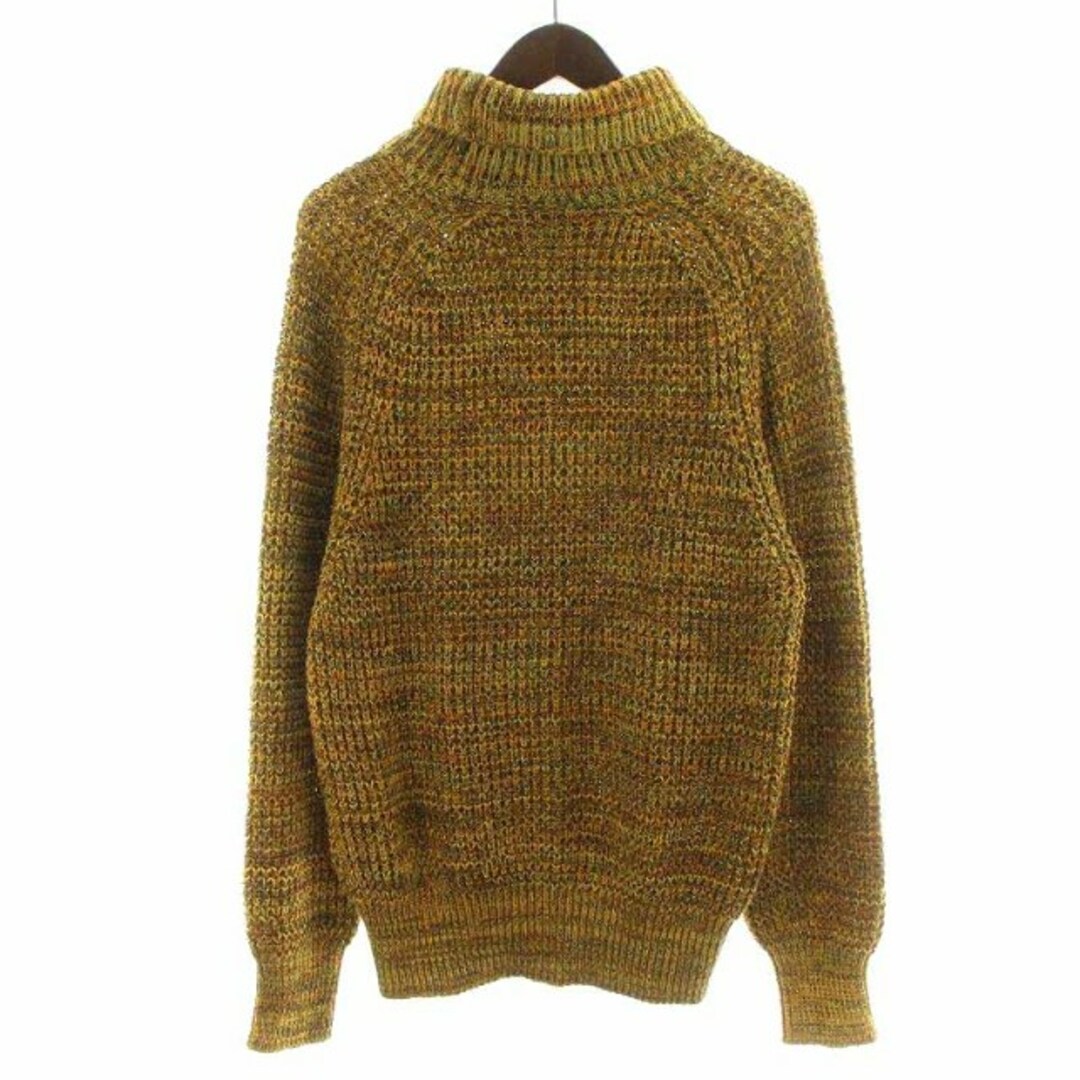 CABaN コットンカシミヤワッフルMIX タートルネックプルオーバー M