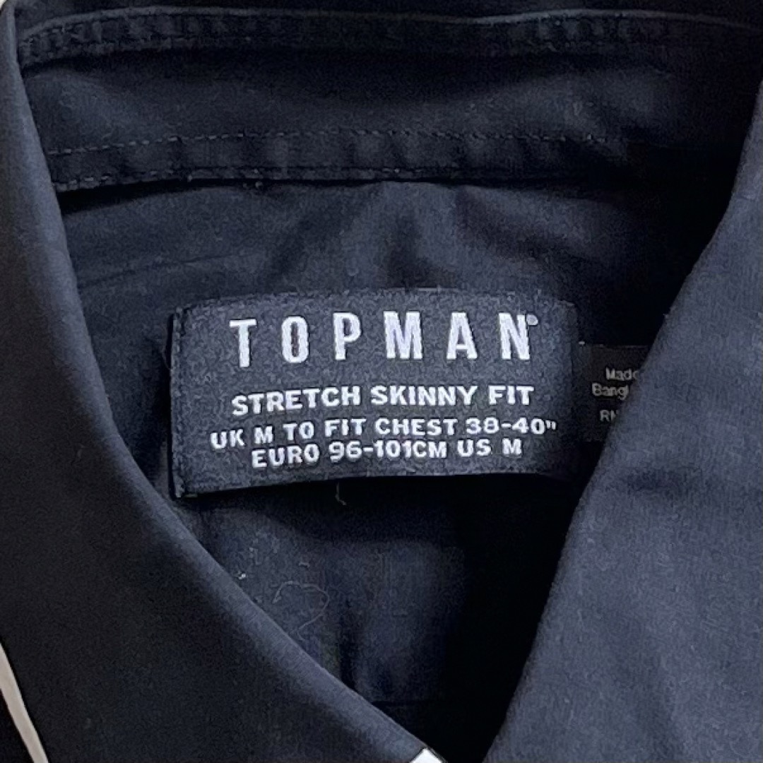 TOPMAN(トップマン)のTopman(UK)ビンテージコットンパイピングシャツ メンズのトップス(シャツ)の商品写真