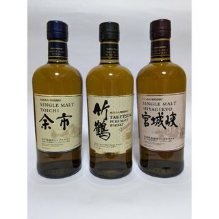 ニッカウヰスキー - 竹鶴、余市、宮城峡、3本セット送料無料。の通販